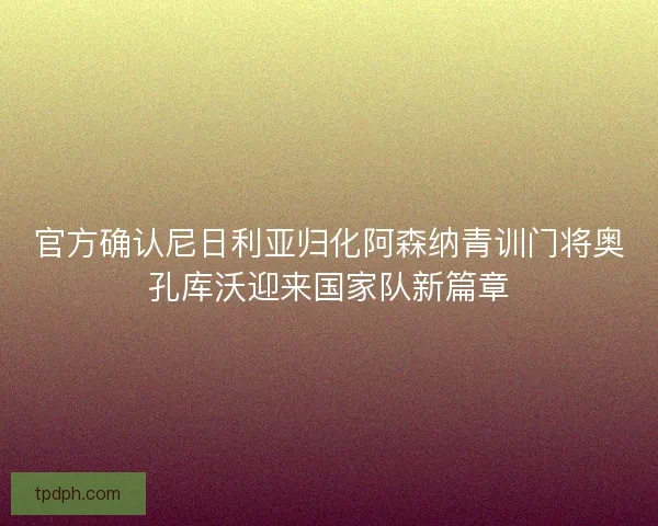 官方确认尼日利亚归化阿森纳青训门将奥孔库沃迎来国家队新篇章 官方确认尼日利亚归化阿森纳青训门将奥孔库沃迎来国家队新篇章